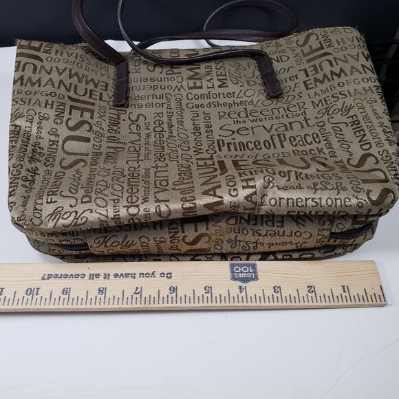 White Dove Designs Bible Bag Names of Jesus Cover Carrying Case Beige - Picture 13 of 14